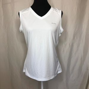 Columbia Zero Rules Sleeveless Shirt White Large